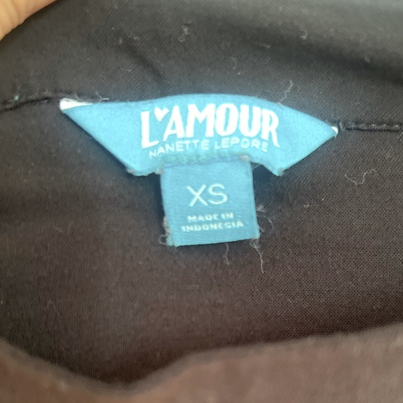 SOLD Nanette Lepore Black Layered Skater Skirt - Picture 2 of 2